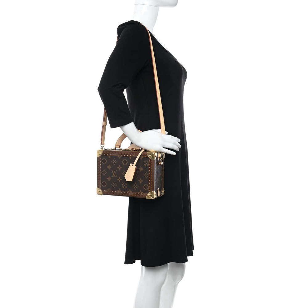 Louis Vuitton Petite Valise Trunk Bag Monogram LV box Purse Crossbody/Tote - Picture 3 of 16